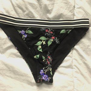 ATHLETA Floral Banded Bikini Bottom XS